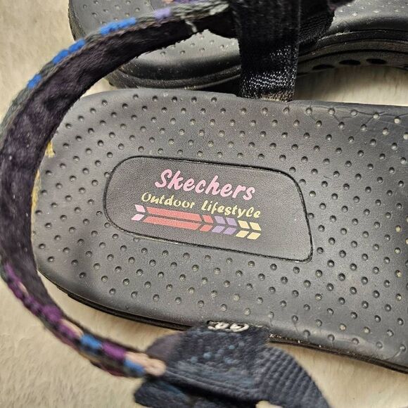 Skechers Sandals Size 10 Womens Reggae Sew Me Strap Sandals - Picture 10 of 10